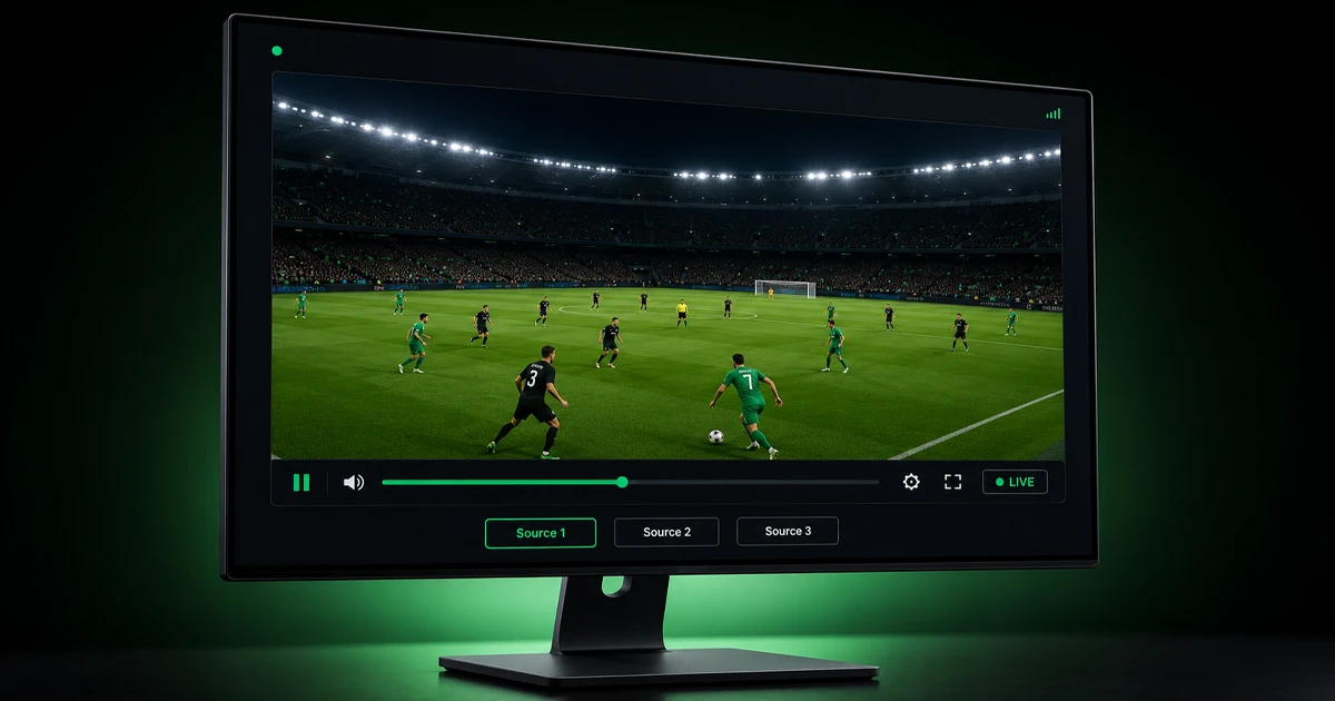 Free live soccer stream playing in HD on Strikeout with backup sources
